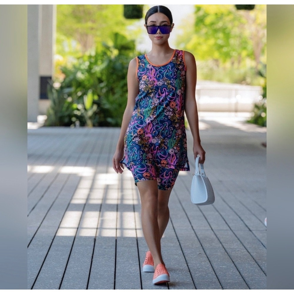 Strongsuit Swim Romper Yellow‎ Unisex Spectacle tentacle beach resort vacation